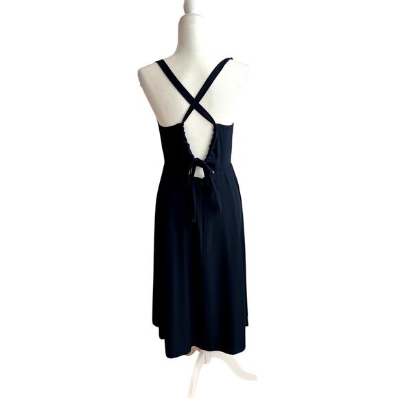 Madewell Navy Cross-Back Midi Dress size 4 - Picture 5 of 9